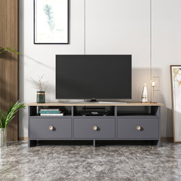 Hanah Home Oslo Soporte de TV Antracita y Roble